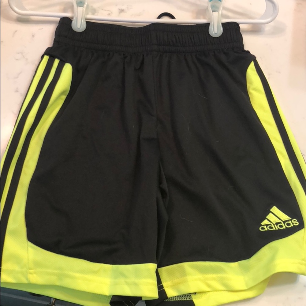 Bright women’s Adidas soccer shorts